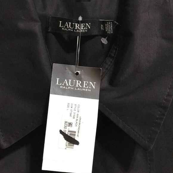 Lauren Ralph Lauren Double Breasted Belted Trench Coat missing the belt - Picture 7 of 15